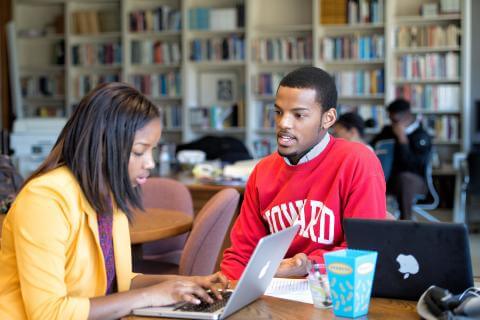 Stakeholders working together in library