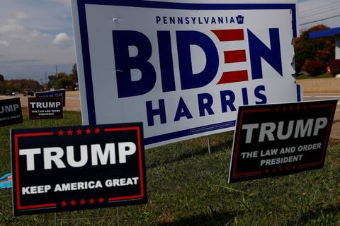 trump and biden election ads